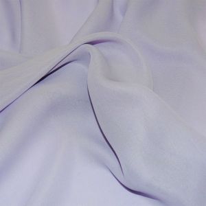 Tecido Crepe Chiffon Cor Lilás Lavanda Claríssimo, Pantone: 15-3807TPX Misty Lilac  