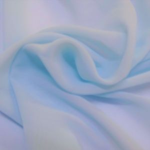 Tecido Crepe Chiffon Azul Celeste Claro, Pantone: 15-4105TCX Angel Falls 