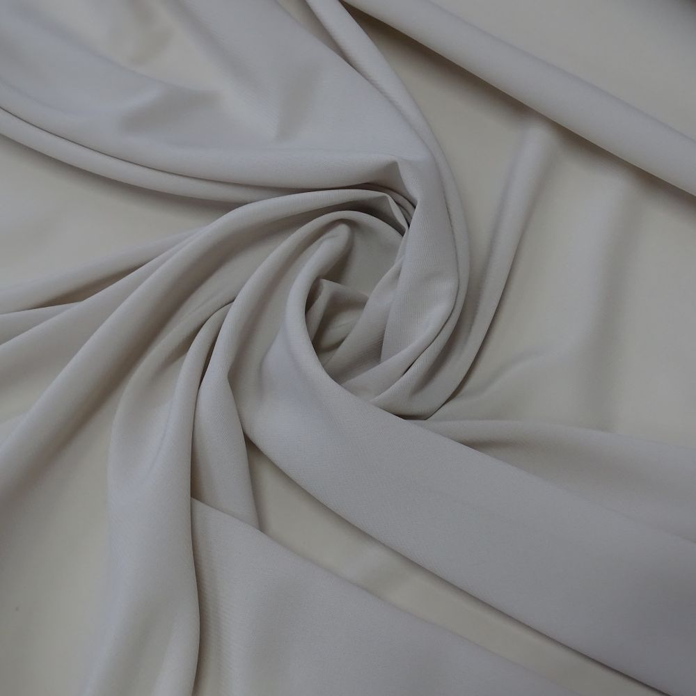 Tecido Crepe Chiffon Premium Com Elastano Cor Cinza Claro, Pantone: 14-4203TCX  