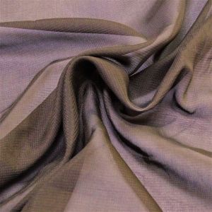 Tecido Crepe Chiffon Cor Marrom Noite, Pantone: 19-0712TCX  