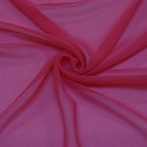 Tecido Crepe Chiffon Cor Pink, Pantone: 17-1842TCX Azalea 