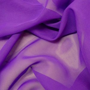 Tecido Crepe Chiffon Premium Cor Roxo Uva , Pantone: 19-3336 TCX Sparkling Grape 