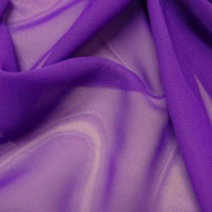 Tecido Crepe Chiffon Premium Cor Roxo Uva , Pantone: 19-3336 TCX Sparkling Grape 