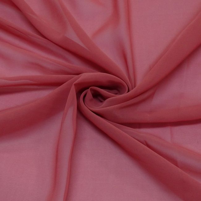 Tecido Crepe Hi Mult Chiffon Cor Rosa Terra, Pantone: 16-1526TCX 