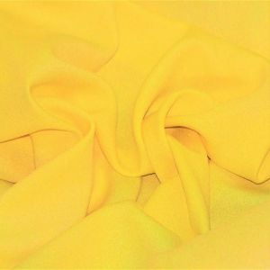 Tecido Crepe Moss de Viscose Cor Amarelo, Pantone: 12-0736TCX  