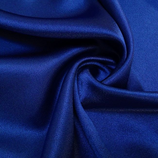 Tecido Crepe Vogue Silk Cor Azul Royal Pantone Tcx Nautical Blue Na Monalisa Tecidos Finos