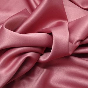 Tecido Crepe Vogue Silk Cor Coral Queimado, Pantone: 17-1635TCX Rose Of Sharon 