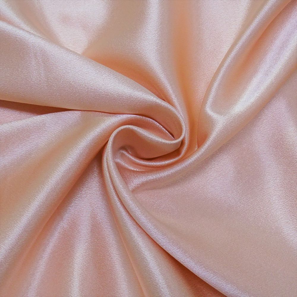 Tecido Crepe Vogue Silk Cor Rosa Pêssego, Pantone: 13-1404TCX 