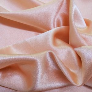 Tecido Crepe Vogue Silk Cor Rosa Pêssego, Pantone: 13-1404TCX 