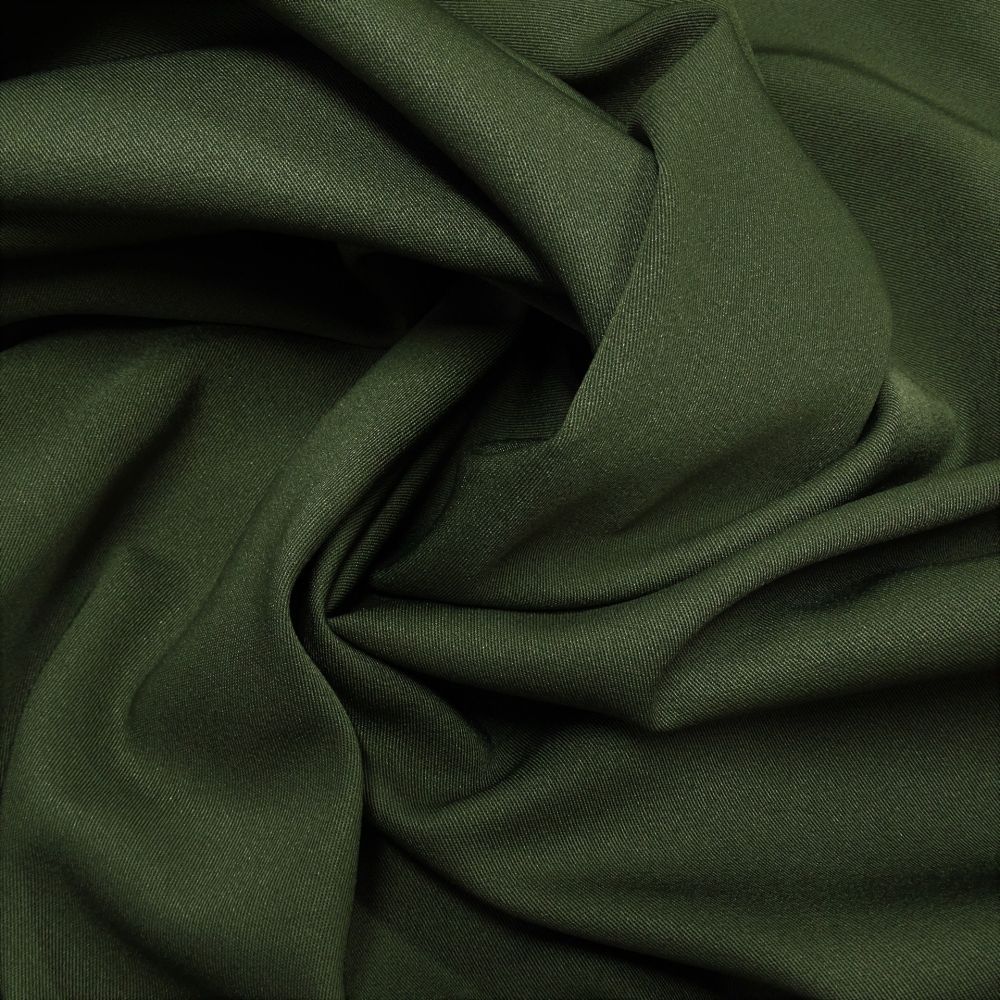 Tecido Alfaiataria Gabardine Bi Elastic Two Way Cor Verde Oliva Pantone Tcx Chive Na