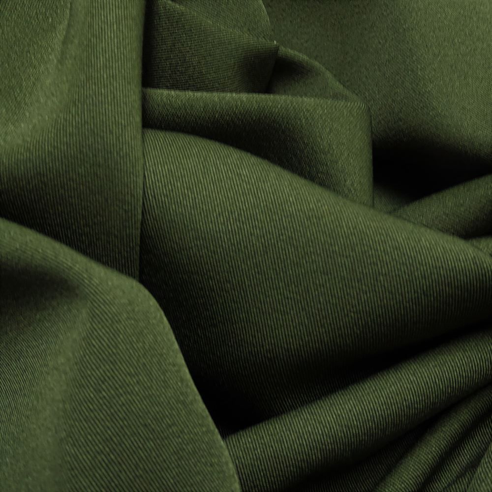 Tecido Alfaiataria Gabardine Bi Elastic Two Way Cor Verde Oliva