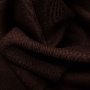 Tecido Alfaiataria Gabardine Bi Strech Premium Cor Marrom Chocolate Escuro 