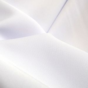 Tecido Alfaiataria Gabardine Easy Care Cor Branco, Pantone: White 