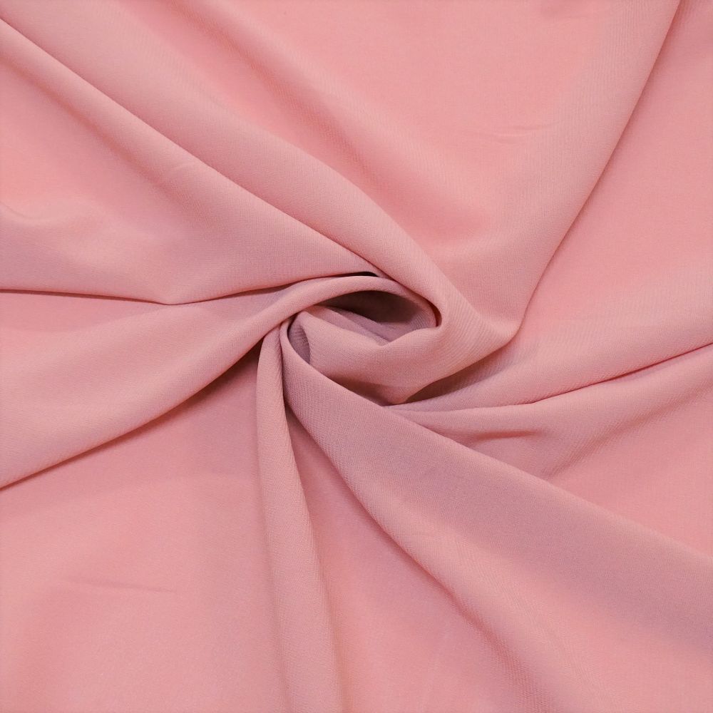 Tecido Musseline Spandex Euro Premium Cor Rosa Blush Nude, Pantone:  16-1431TCX Canyon Clay na Monalisa Tecidos Finos