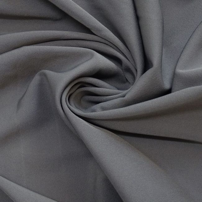 Tecido Alfaiataria Gabardine Twill Span Cor Cinza PANTONE 17-3911 TCX Silver Filigree