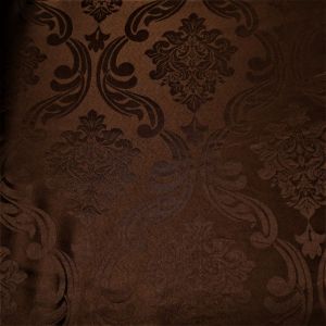 Tecido Atoalhado Damask Jacquard, Cor Marrom Perolizado Escuro , 3M Largura 