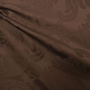 Tecido Atoalhado Damask Jacquard, Cor Marrom Perolizado 2,80M Largura 