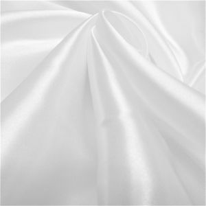 Tecido Cetim Charmousse Premium Cor Branco, Pantone: White 