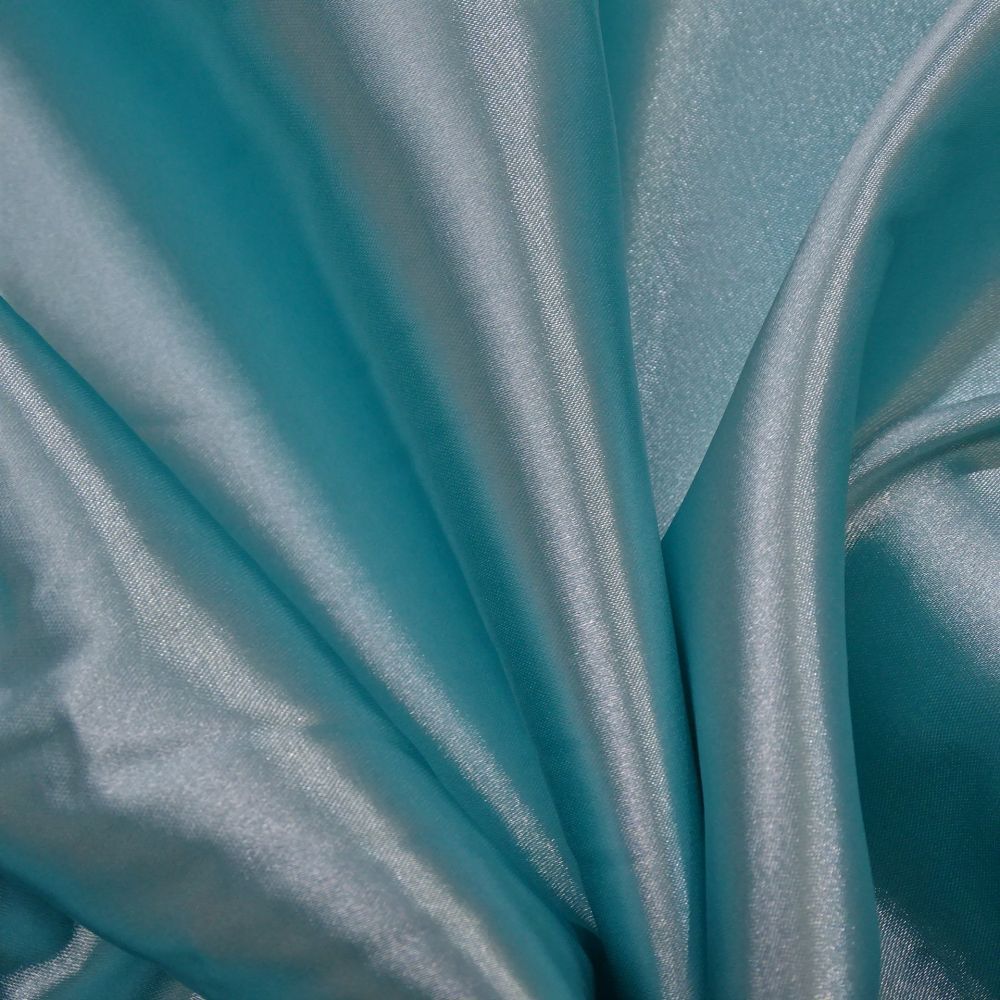 Tecido Cetim Span Cor Azul Tiffany Pantone TCX Tanager Turquoise Na Monalisa Tecidos Finos