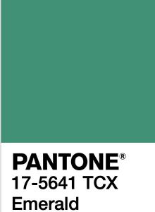 Tecido Cetim Span Cor Verde Esmeralda  Pantone: 17-5641TCX Emerald 