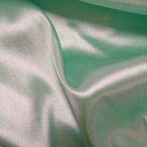 Tecido Cetim Span Cor Verde Menta Claro, Pantone: 14-5711 TCX Ocean Wave 