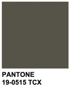 Tecido Cetim Span Cor Verde Oliva Noite, Pantone: 19-0515 TCX Olive Night 