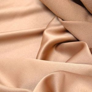 Tecido Crepe Amanda Cor Rose Nude Queimado Intenso, Pantone:  16-1510 TCX FAWN 