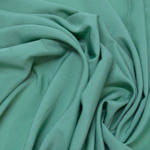 Tecido Crepe Aya Span Seda Pluma,  Cor Verde Menta, Pantone:13-0117 TCX Green Ash    