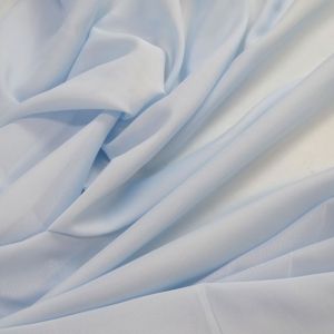 Tecido Crepe Chiffon Azul Serenity Pantone 14-4005 TCX Nantucket Breeze 