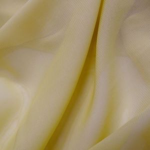 Tecido Crepe Chiffon Cor Amarela  Pantone 12-0720 TCX Mellow Yellow 