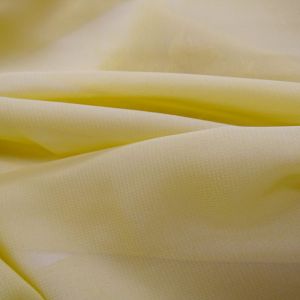 Tecido Crepe Chiffon Cor Amarela  Pantone 12-0720 TCX Mellow Yellow 