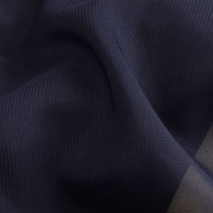 Tecido Crepe Chiffon Cor Azul Noite Pantone 19-3815 TCX Evening Blue 