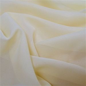 Tecido Crepe Chiffon Cor Bege Palha, Pantone: 13-0715TCX Sea Mist 