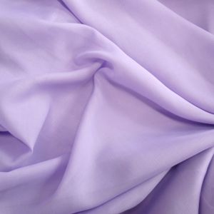 Tecido Crepe Chiffon Cor Lilás Lavanda Suave Pantone: 14-3812 TCX  Pastel Lilac