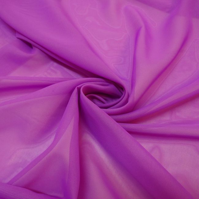 Tecido Crepe Chiffon Cor Lilás, Pantone: 16-3321 TCX First Bloom