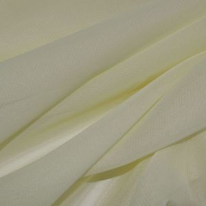 Tecido Crepe Chiffon Cor Marfim, Pantone: 11-4302 TCX  Cannoli Cream  