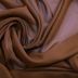 Tecido Crepe Chiffon Cor Marrom Toffee Pantone 18-1031TCX Toffee 