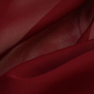 Tecido Crepe Chiffon Premium Cor Marsala , Pantone: 19-2024 TCX RHODODENDRON