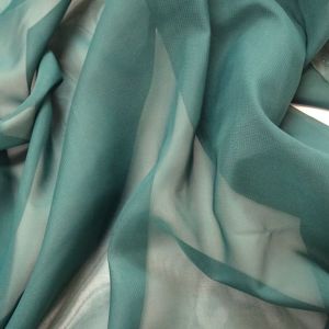 Tecido Crepe Chiffon Cor Verde Floresta Pantone 18-5315 TCX Bayberry