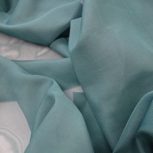 Tecido Crepe Chiffon Cor Verde Floresta Pantone 18-5315 TCX Bayberry