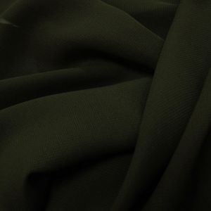 Tecido Crepe Chiffon Cor Verde Oliva Noite, Pantone: 19-0515 TCX Olive Night 