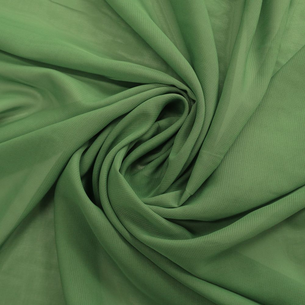 Tecido Crepe Chiffon Cor Verde Pistache Pantone 17-0235 TCX Piquant Green 