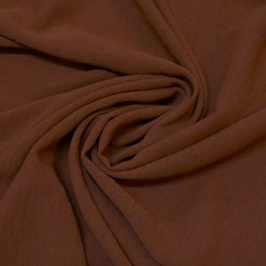 Tecido Crepe Duna Air Flow Tinto, Cor Marrom Canela Pantone 18-1238 TCX Rustic Brown