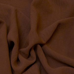 Tecido Crepe Duna Air Flow Tinto, Cor Marrom Canela Pantone 18-1238 TCX Rustic Brown