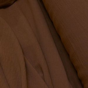 Tecido Crepe Duna Air Flow Tinto, Cor Marrom Canela Pantone 18-1238 TCX Rustic Brown