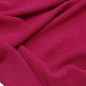 Tecido Crepe Duna Air Flow Tinto Cor Pink  Pantone: 18-1754 TCX Raspberry 