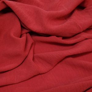 Tecido Crepe Duna Air Flow Tinto, Cor Vermelho Pantone 17-1654 TCX Poinsettia 