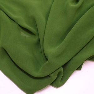 Tecido Crepe Georgete Cor Verde Musgo, Pantone: 17-0230 TCX Forest Green 