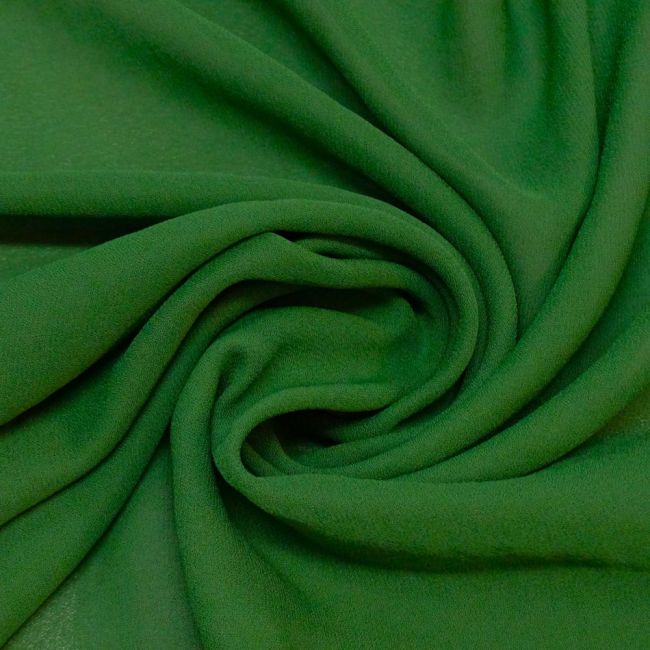 Tecido Crepe Georgete Cor Verde, Pantone: 17-5923 TCX Pine Green 