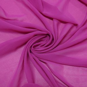 Tecido Crepe Georgete Premium, Cor Framboesa Rosê, Pantone: 17-2031 TCX Fuchsia Rose 